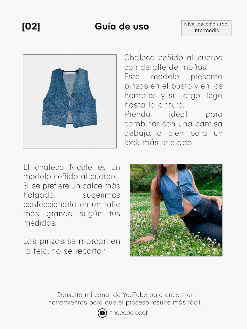 Chaleco Nicole – Patrón Digital PDF A4