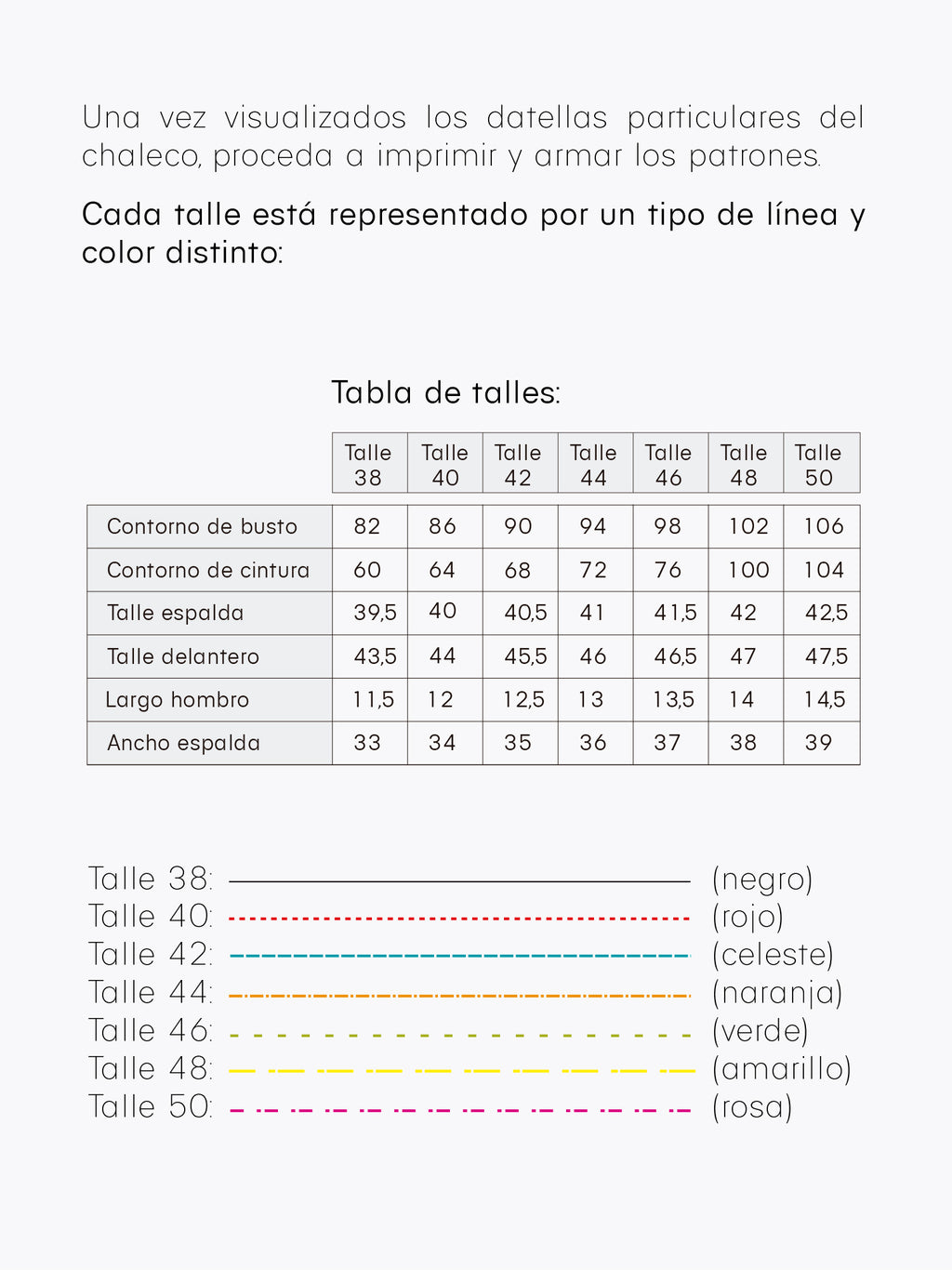 Chaleco Nicole – Patrón Digital PDF A4